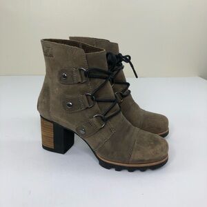 Sorel Addington Lace-Up Ankle Boots Brown Size US 7